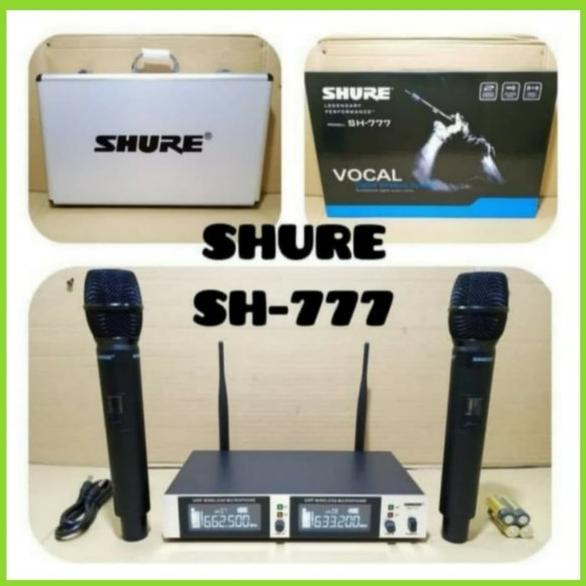 Mic Shure Wireless SH 777 Plus Hardcase Microphone Legendary