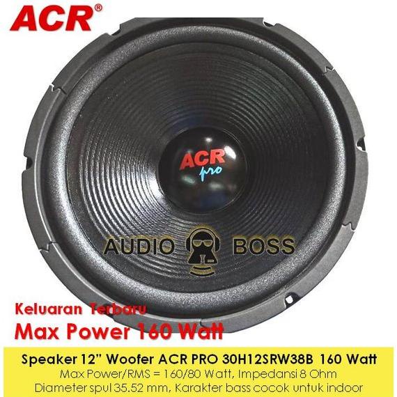 JTR Speaker 12 inch Woofer ACR PRO 500 Watt - Speaker Woofer Wufer 12 inch ACR PRO 500W  Khusus JNE 