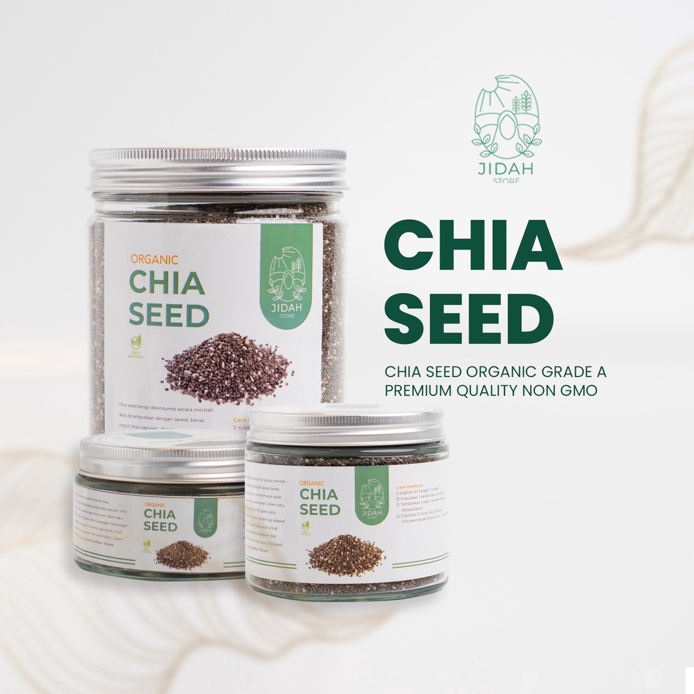 

One and Only Chia seed organic Grade A Premium quality non GMO cia seed biji chia selasih chia sead original