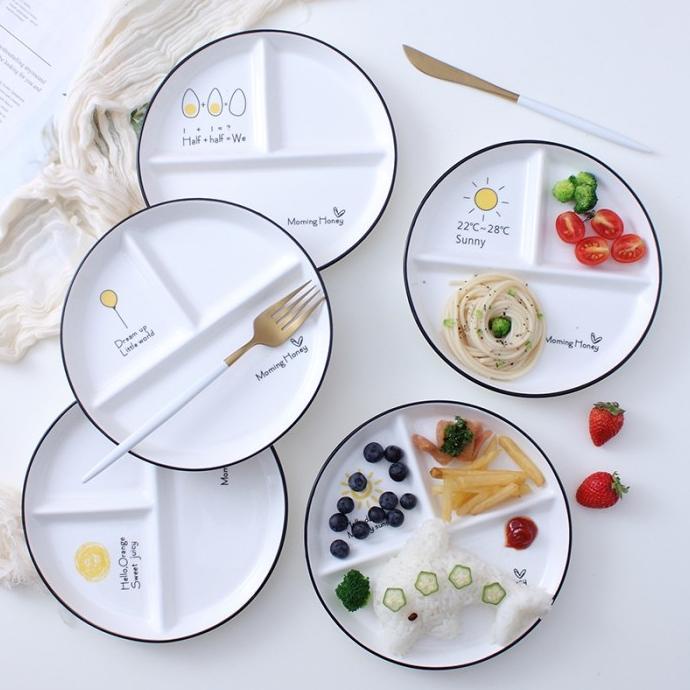 Piring Diet Keramik Estetik / Aesthetic Plate for Diet /