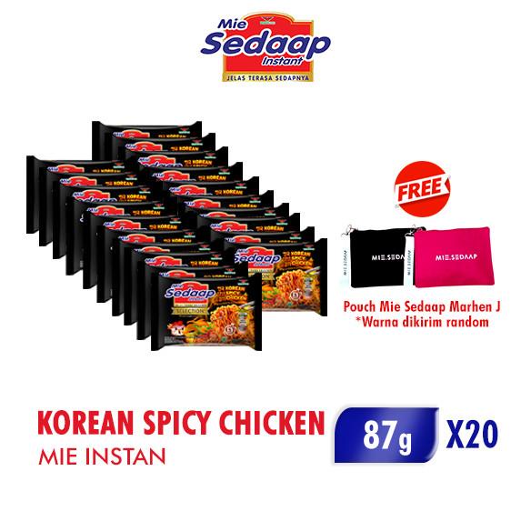 

Sedaap Mie Instan Korean Spicy Chicken 88 Gr X 20 Pcs Free Pouch - Best Store