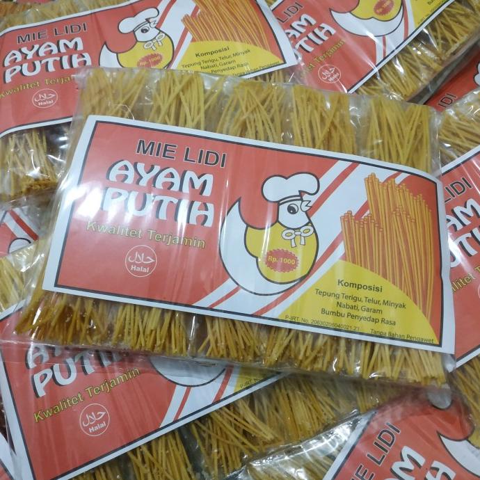 

Mie Lidi ayam putih | Snack Gaul | 50 pcs