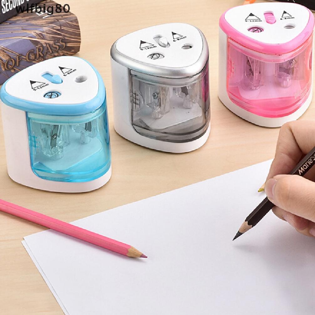 

(wlfbig80) 1pc Rautan Pensil Elektrik Otomatis Tenaga Baterai