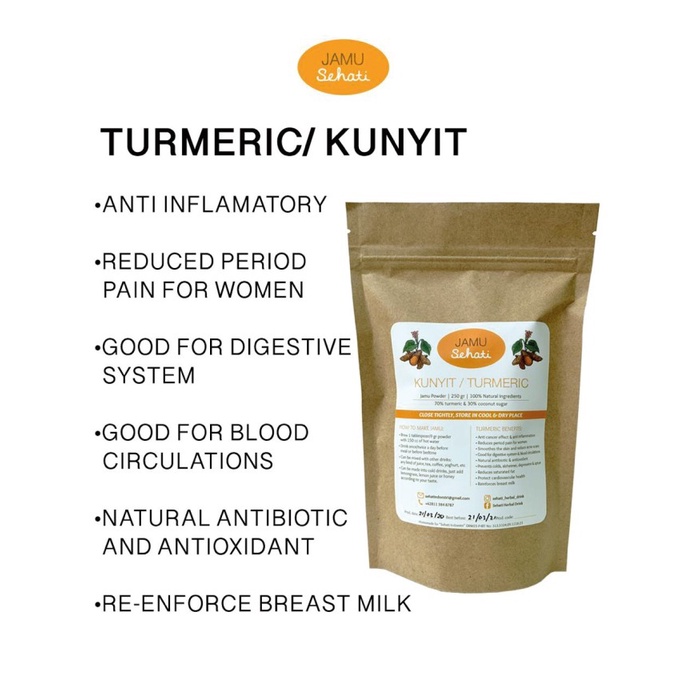 

Jamu Sehati Turmeric / Kunyit (Bubuk)