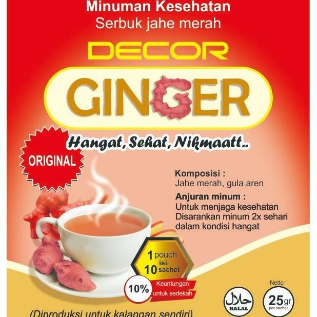 

Jahe merah premium Decor Ginger Original - 7