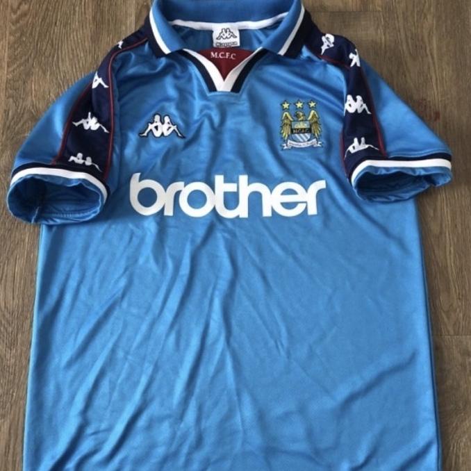 Man city home 97 retro jersey