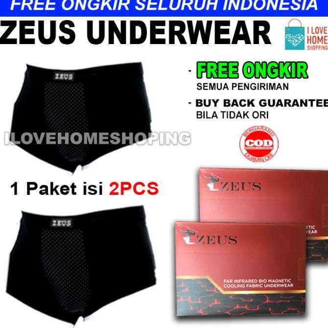 ZEUS UNDERWEAR - CELANA DALAM KESEHATAN ( SIZE M - XXL ) - M, 2 pcs