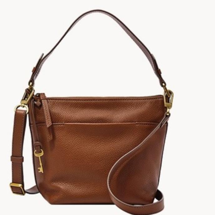 Tas Foss original julianna small hobo crossbody brown