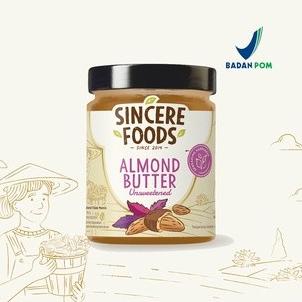 

Organic Almond Butter Unsweetened Sincere Selai Kacang Almond 225g