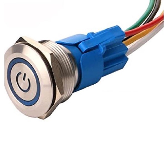 Switch Saklar On Off Lampu Motor Mobil Model Push Button Original