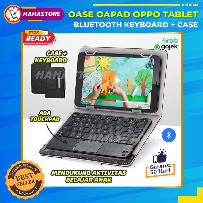 Oase Oapad Oppo Tab 8 Keyboard Case Touchpad Flip Book Cover Belajar