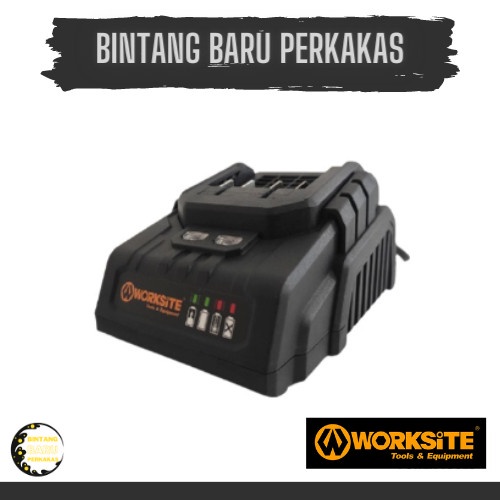 CHARGER BATERAI LITHIUM CORDLESS BATTERY 20V 2 WORKSITE