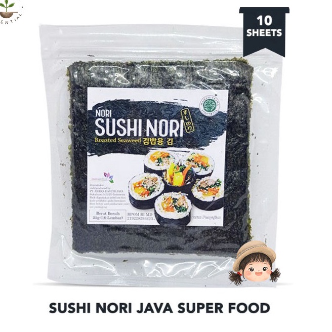 

COD JAVA Sushi Nori 10 Lembar - Rumput Laut Kering 10 Lembar Halal grosir