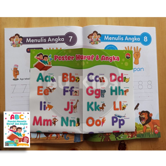 

BUKU ANAK TK PAUD - ABC PANDAI MENULIS HURUF DAN ANGKA