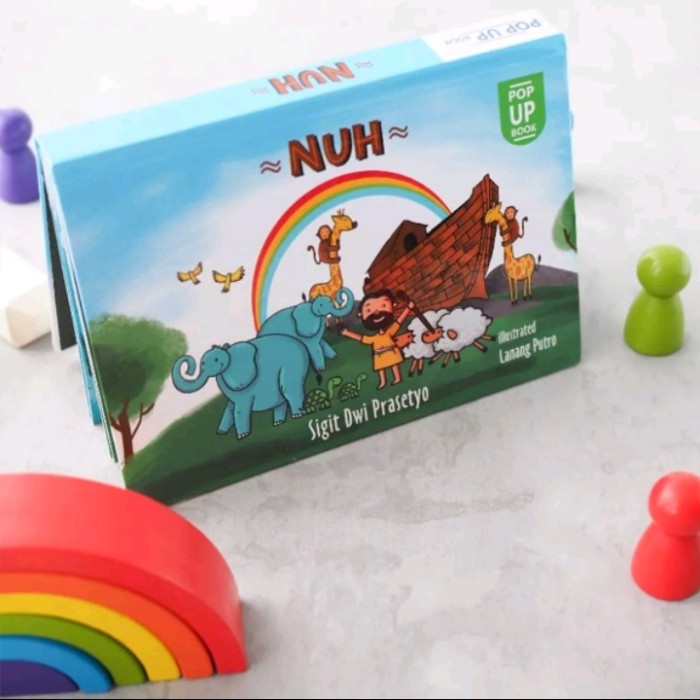 HOT SALE BUKU CERITA ANAK POP UP NABI NUH CERITA AGAMA KRISTEN BAHASA INDONESIA TERBARU