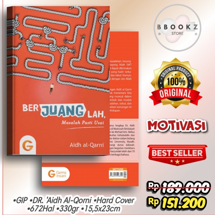 

BERJUANGLAH Masalah Pasti Usai Hard Cover Buku Motivasi Hikmah GIP