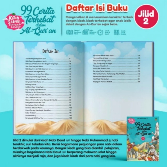MUST HAVE BUKU CERITA ANAK SERI 99 CERITA TERHEBAT DALAM ALQURAN TERBARU