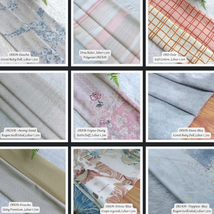 Kain original ria Miranda aneka motif ❆