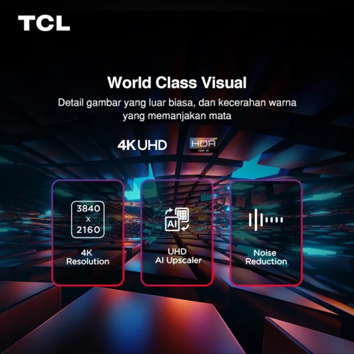 Tcl Smart Android Google Tv 4K Uhd 43 50 55 Inch Tcl 43A50 50A50 55A50