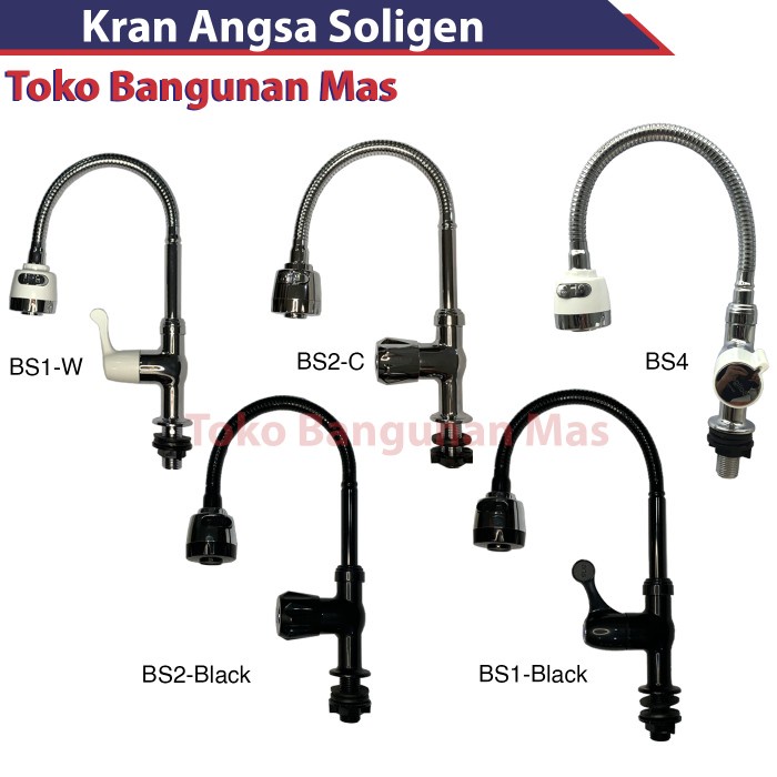 KRAN ANGSA FLEXIBEL SOLIGEN BS2 / KRAN BAK CUCI PIRING PUTAR SOLIGEN ORIGINAL