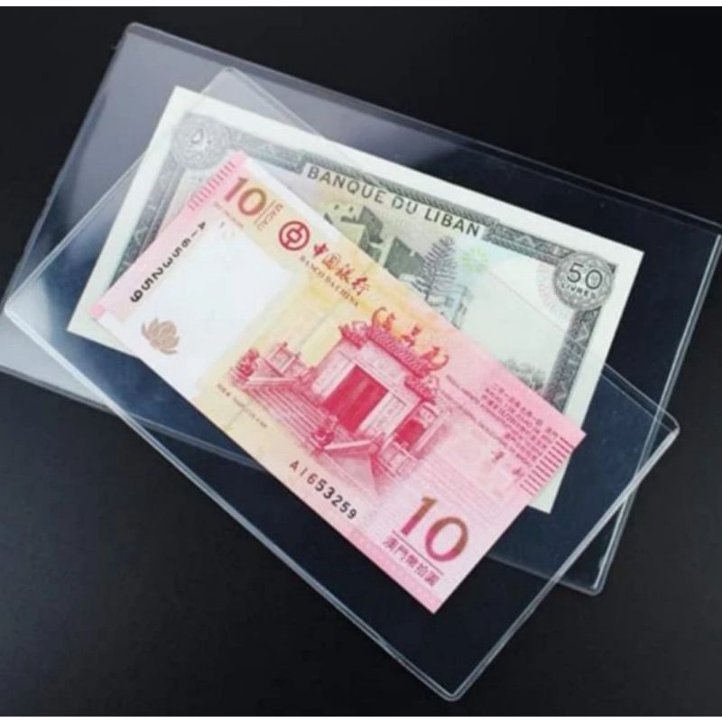 

Plastik Mika Pelindung Uang Kertas Perangko 180 x 100 mm TACC