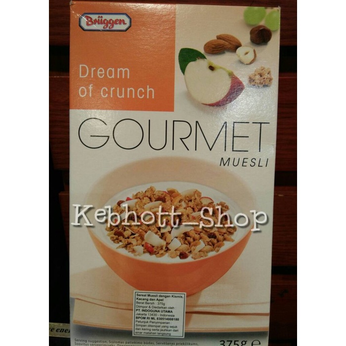 

BRIIGGEN GOURMET MUESLI DREAM OF CRUCH 375GR