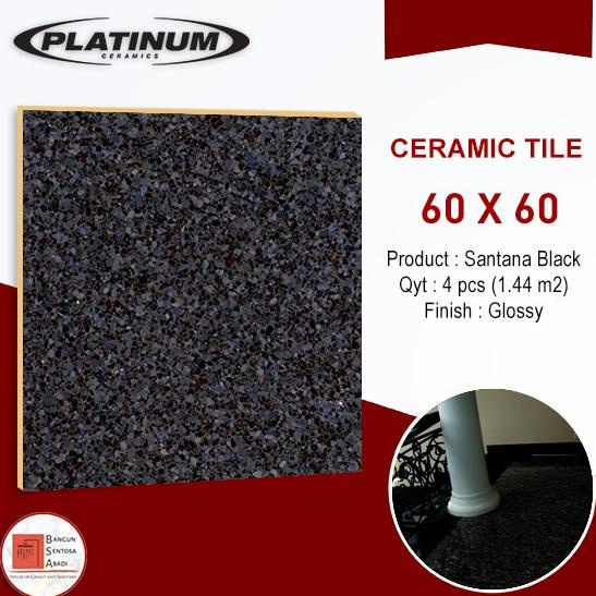 #####] KERAMIK LANTAI PLATINUM 60X60 SHERLOCK BLACK REC HITAM BINTIK MURAH