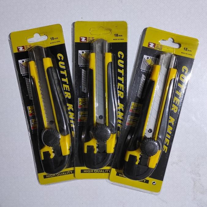 

;&;&;&;&] Cutter Lebar Blade 18 mm ZZONE Sangat Tajam