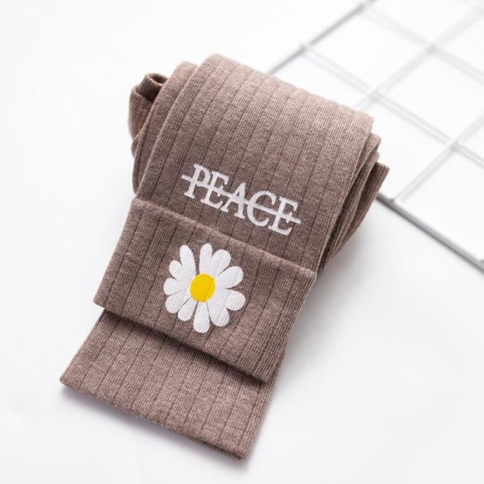 TERLARIS Legging Panjang Anak Lejing Kain Katun Motif Peace DSO