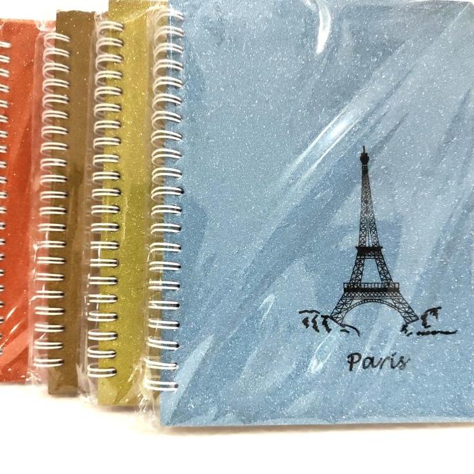 

best seller] diary spiral PARIS metalik cover