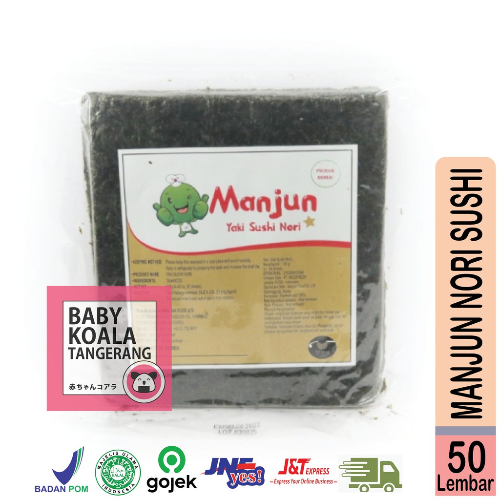 

Manjun Sushi N Kimbab 50 S Halal N Gimbab Lembar Rumput Laut.