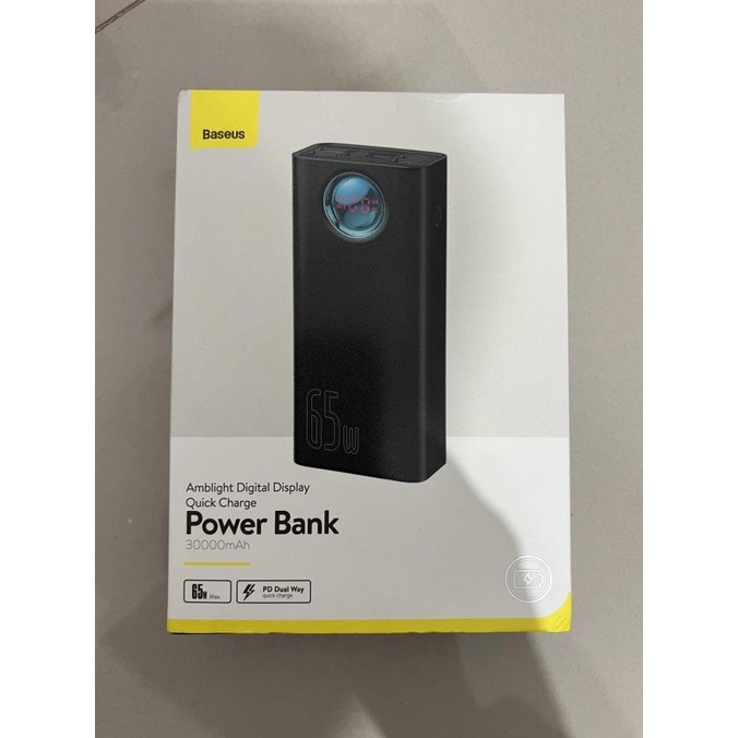 Baseus 65W Powerbank 30000Mah Pd Quick Charging - Black Andreaheranata