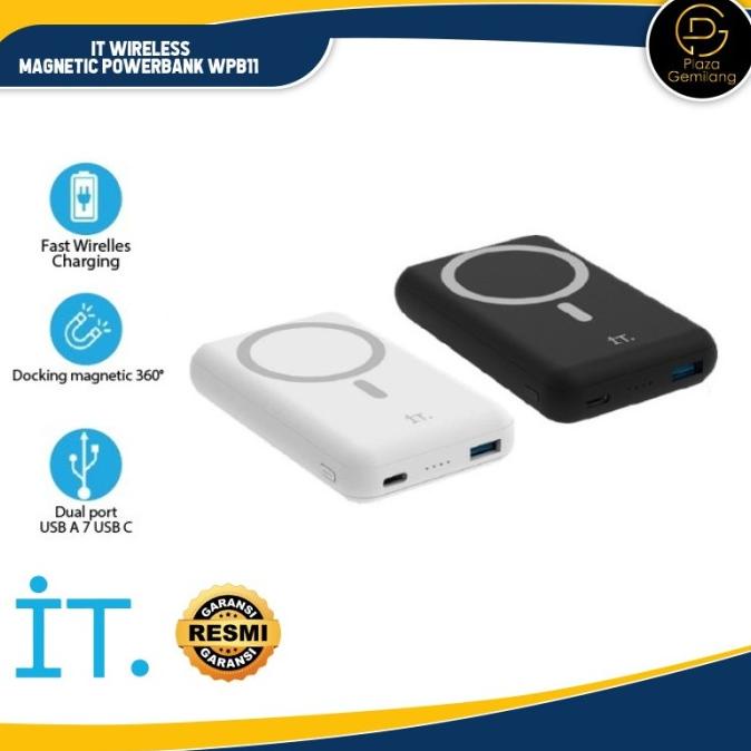 It Wireless Magnetic Powerbank Wpb11 / Wpb 11 10.000Mah  Andreaheranata