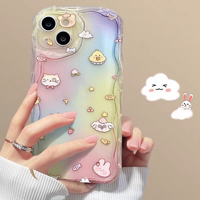 NEW ANIMAL CLOUD case iPhone XR 11 13 softcase casing hp cover bubble new design cute korean look te