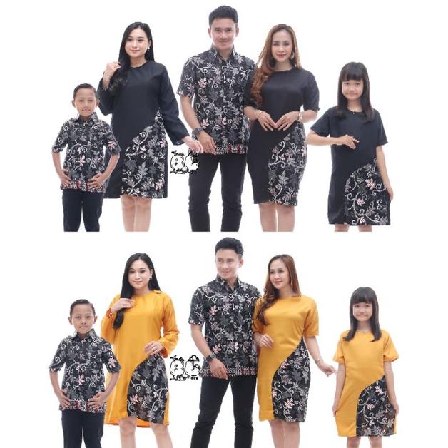 Terbaru Mega - Baju Dress Wanita Modern Model Terbaru Motif Batik Lengan Pendek Selutut Party Natal 
