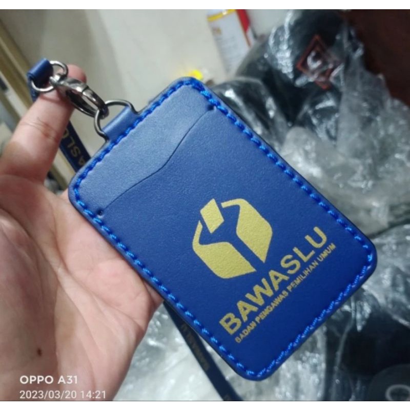 

HOLDER KALUNG ID CARD LOGO BAWASLU BIRU BEST QUALITY PREMIUM