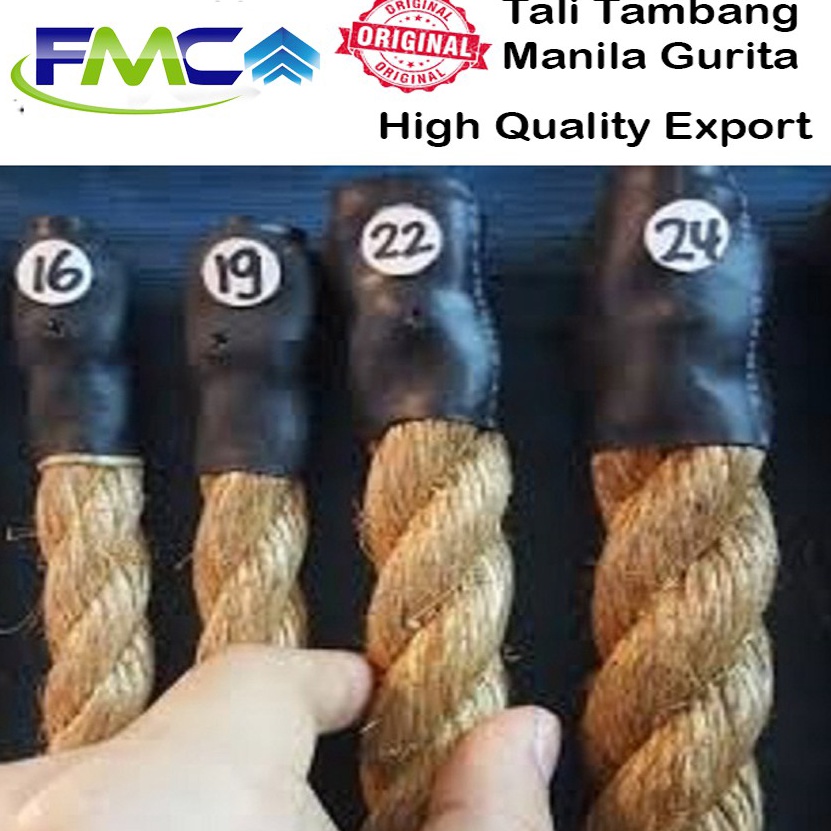 Harga Promo Tali Tambang 16mm 19mm Permeter Tali Tampar Tali Manila Tali Goni Tali Dadung Coklat Tal