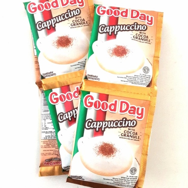 

JHLH1147 Stok terbaru (GC) Good Day CAPPUCCINO Renceng isi 10 pcs