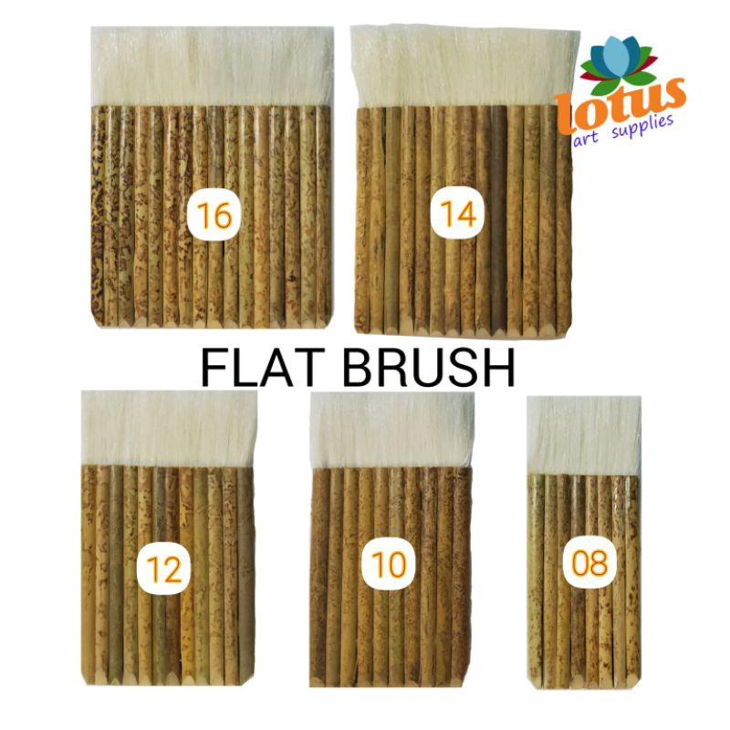 

TERBARU DAN TERLARIS Lotus Bamboo Flat Brush Kuas Bambu Sejajar