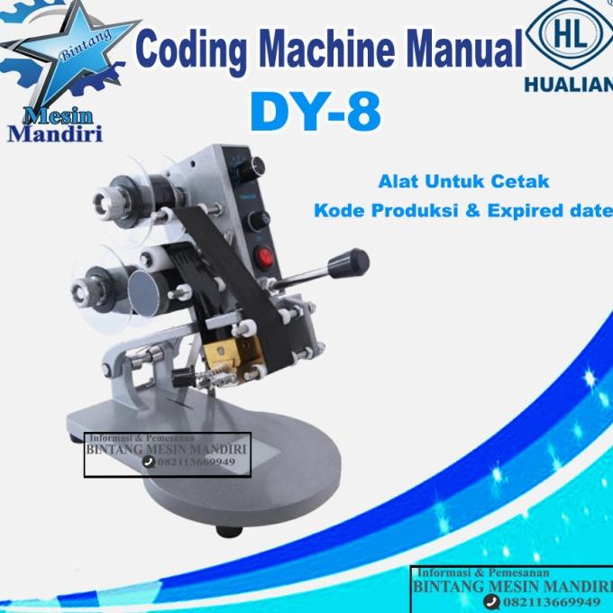 

mesin cetak tanggal kadaluarsa expired date printing manual coding DY8