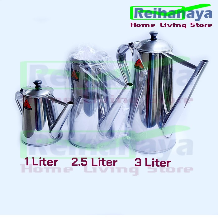 Teko Teh Tarik Kopi Thai Tea / Teko Stainless Kecil Sedang Jumbo