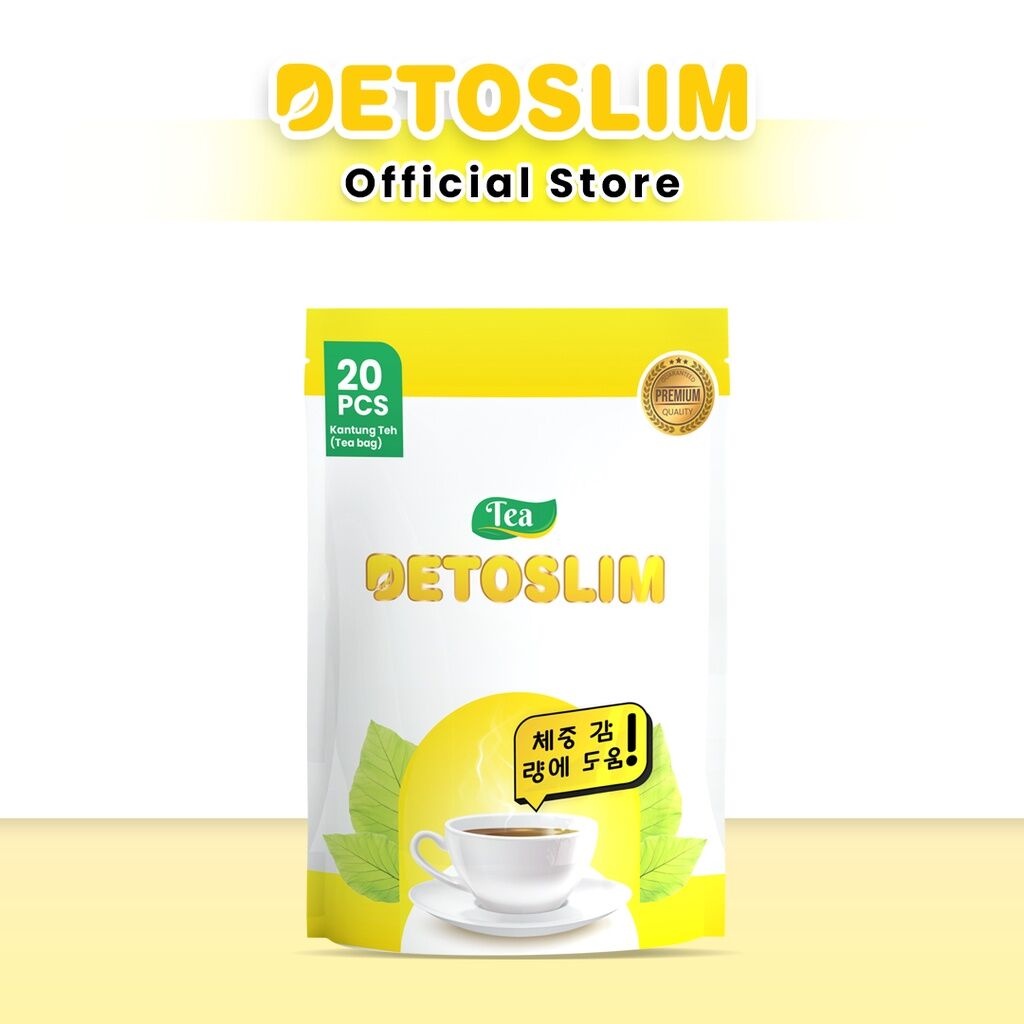

TEH DETOSLIM 1 Bungkus Teh Diet Penurun Berat Badan Teh Kurus Alami