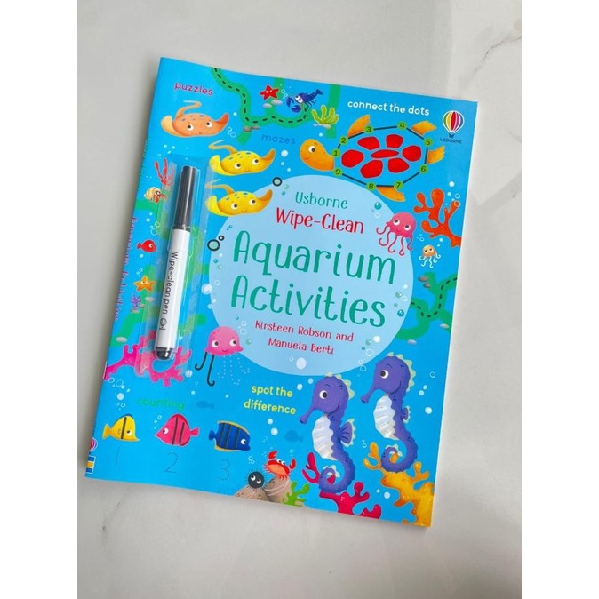 

[Part 1| Usborne Wipe Clean Activity Book Buku Impor Edukasi Tracing