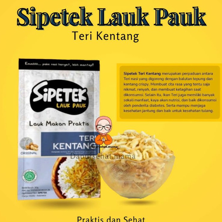 

Terlaris Teri Kentang crispy non MSG 30 gr Bestseller