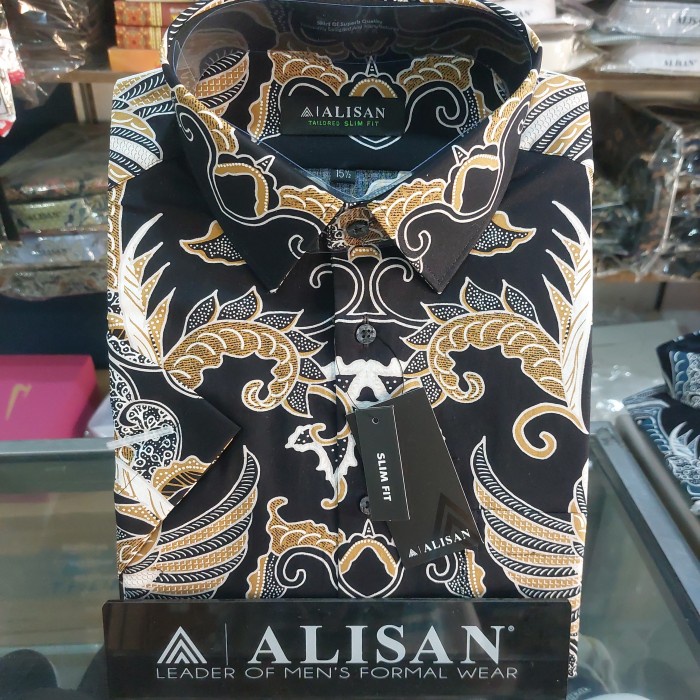 Batik Alisan slim fit lengan pendek 02