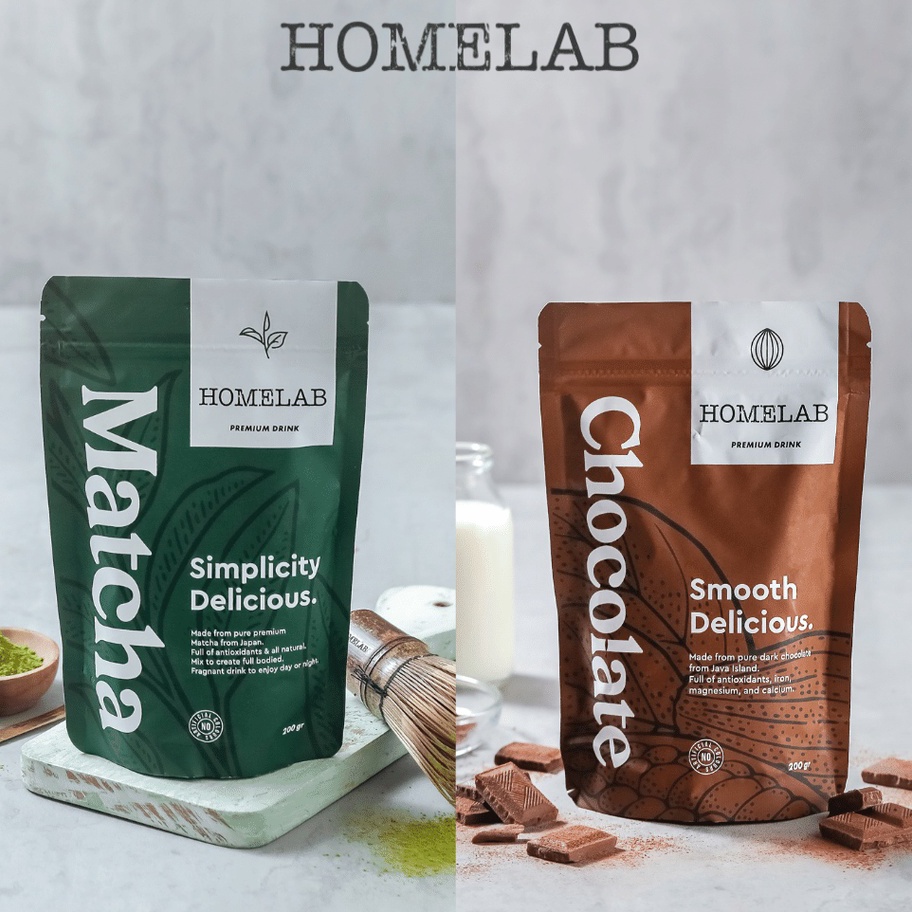 ➮➟✤ Homelab Bubuk / Powder Matcha & Chocolate Premium Murah