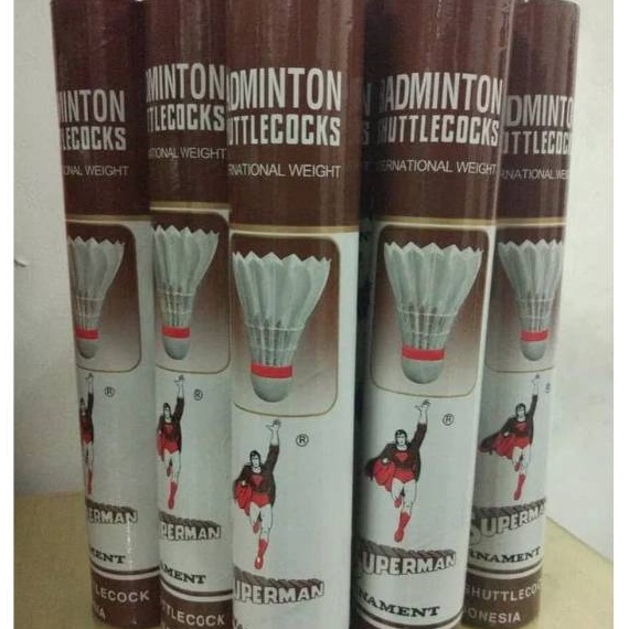 Laris SHUTTLECOCK/ COCK BADMINTON SUPERMAN COKLAT MIDO ORIGINAL