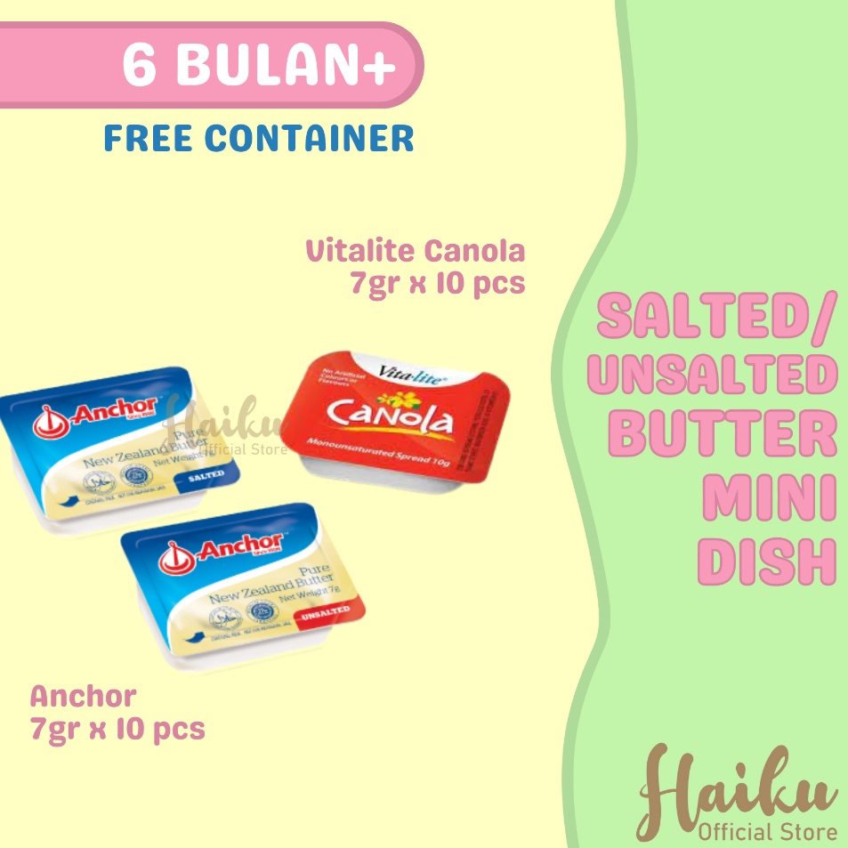 

Seller Unsalted Butter MPASI Anchor, Vitalite Canola (10 cup) / unsalted butter bayi mpasi Produk Keren