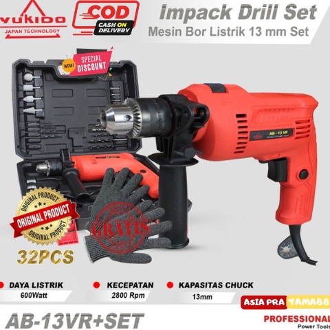 BIG SALE BOR 10 MM 13 MM (full tembaga) TERLARIS BOR BOLAK BALIK SET KOPER  Kairos kusuka RYU bor YU