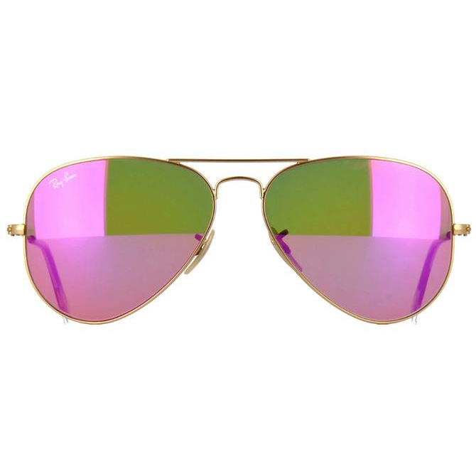 Promo Kacamata Rayban Aviator Rb3026 Large Metal Gold Mirror Pink Original